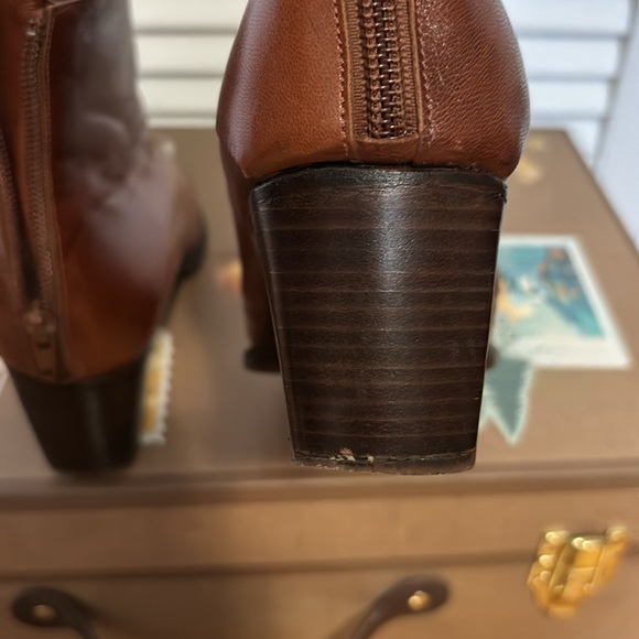 Franco Polini brown leather heel boots - Picture 6 of 6